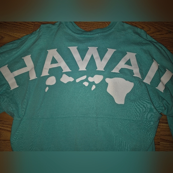 Spirit Tops - 36. Spirit Teal Hawaii Long Sleeve Shirt